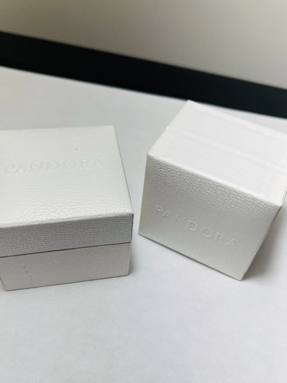 Set of 2 Pandora Charm Box Ring Box Empty gift box